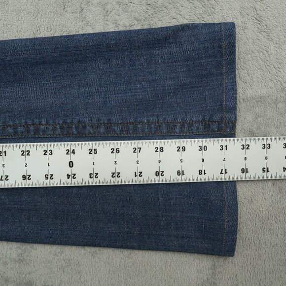 L.e.i. Jeans Junior's Size 13L Blue Mid-Rise Ashley Trouble Flare 31.5" Inseam - Picture 5 of 16